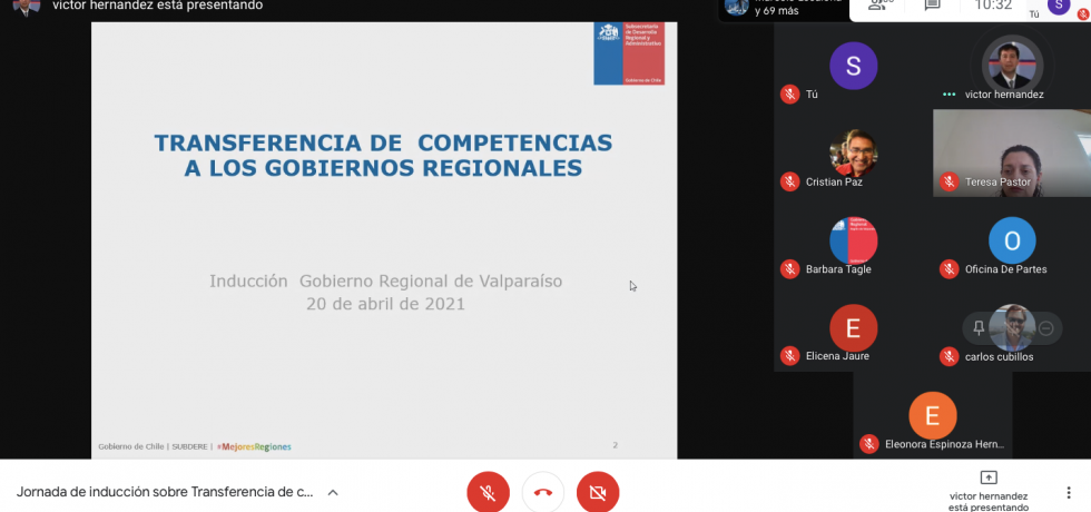 Subdere capacitó a funcionarios del Gore de Valparaíso sobre el levantamiento de competencias