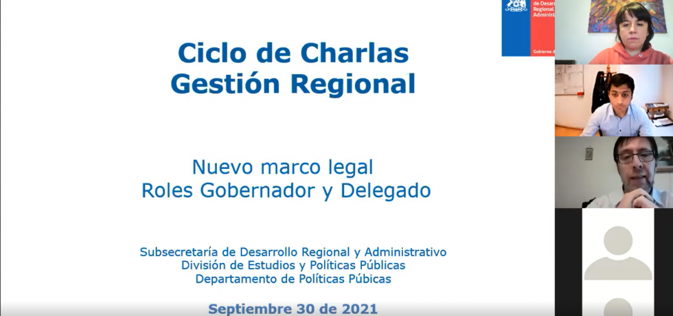 Comenzó ciclo de charlas para nuevos equipos de gobiernos regionales